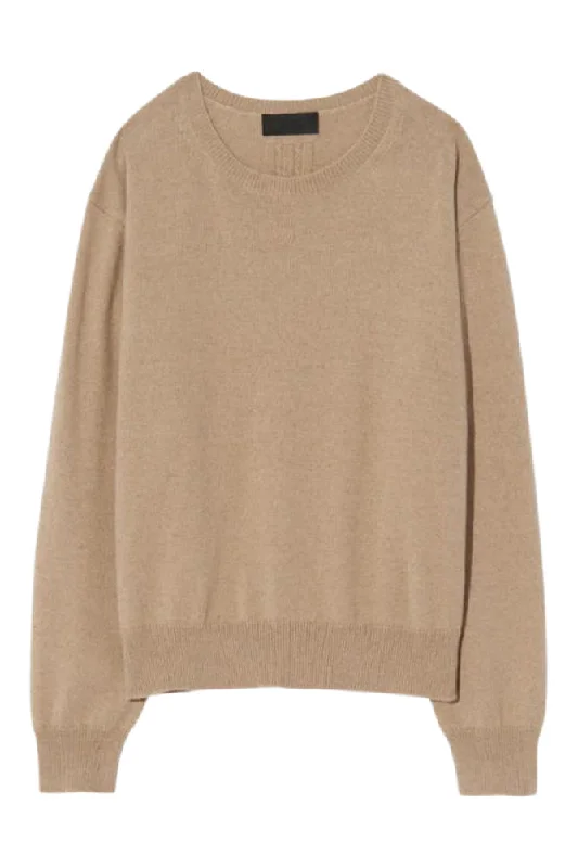 Festival Knit TopsNili Lotan Amari Sweater in Beige Melange