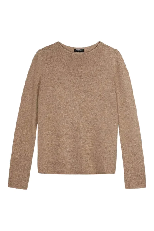 Punk Knit TopsRepeat Cashmere Boat Neck Sweater in Taupe