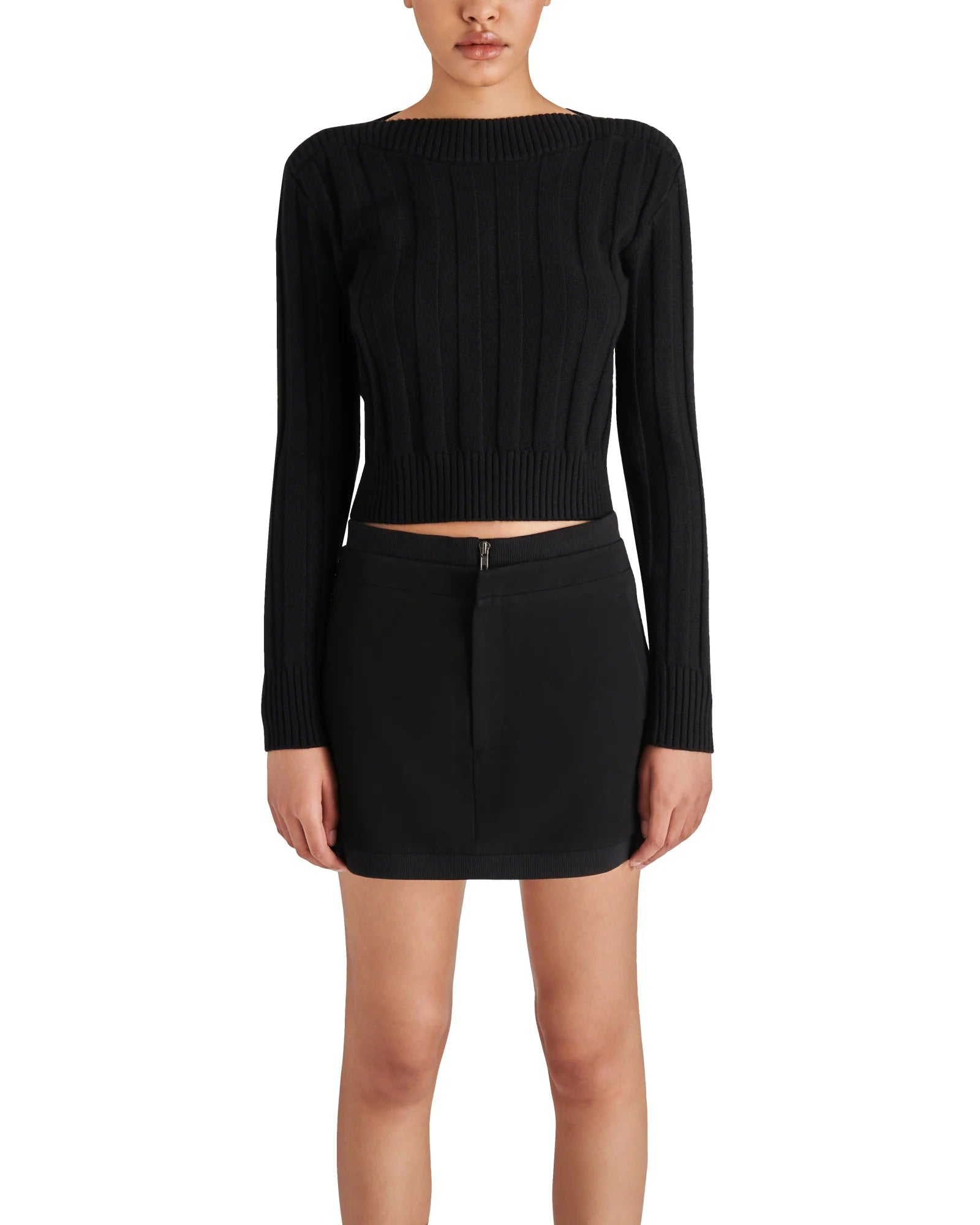 Branded Knit TopsSerra Sweater in Black