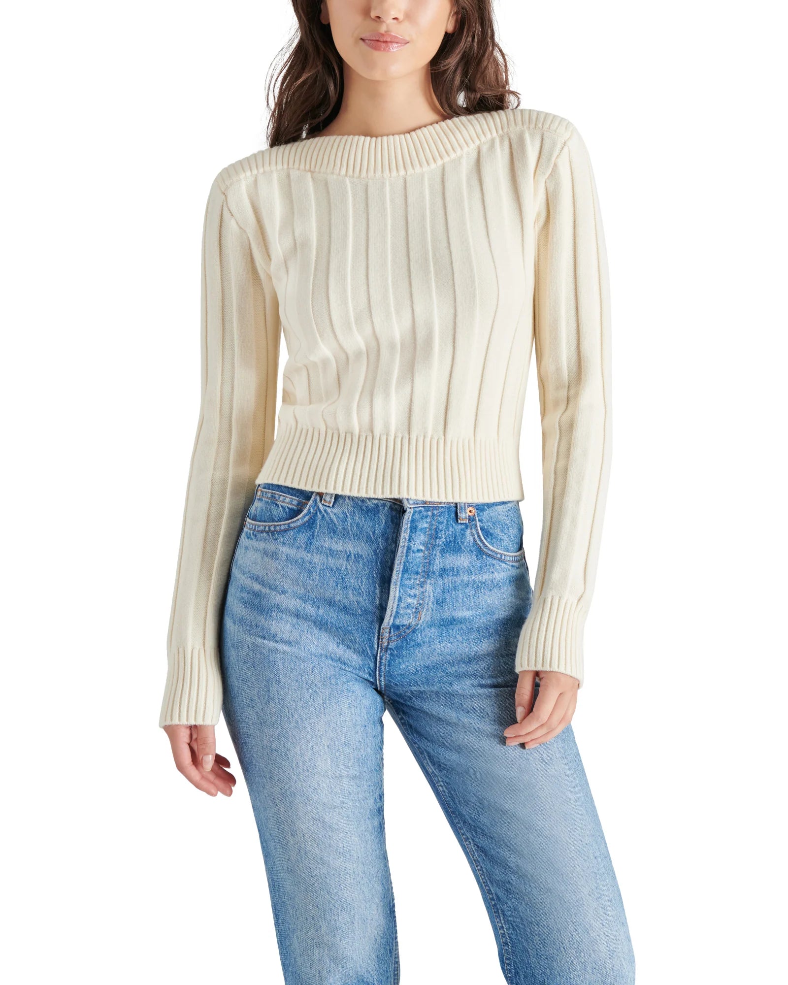 Designer Knit TopsSerra Sweater in Cream