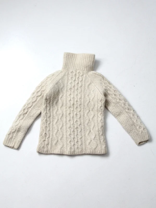 Asymmetrical Knit Topsvintage 60s Penney's cable knit sweater