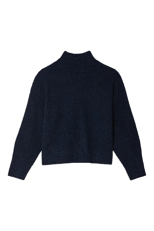 Acrylic Knit TopsWhite & Warren Cashmere Waffle Standneck