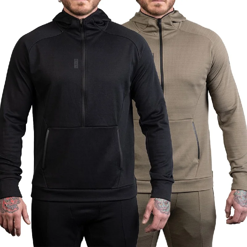 Leather-Paneled SweatshirtsMTHD Altitude Merino Half-Zip Hoody