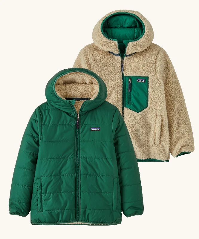 French Terry HoodiesPatagonia Kids Reversible Ready Freddy Hoody - Conifer Green